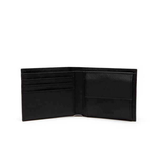 Lacoste Men's Classic Petit Piqué Three Card Wallet