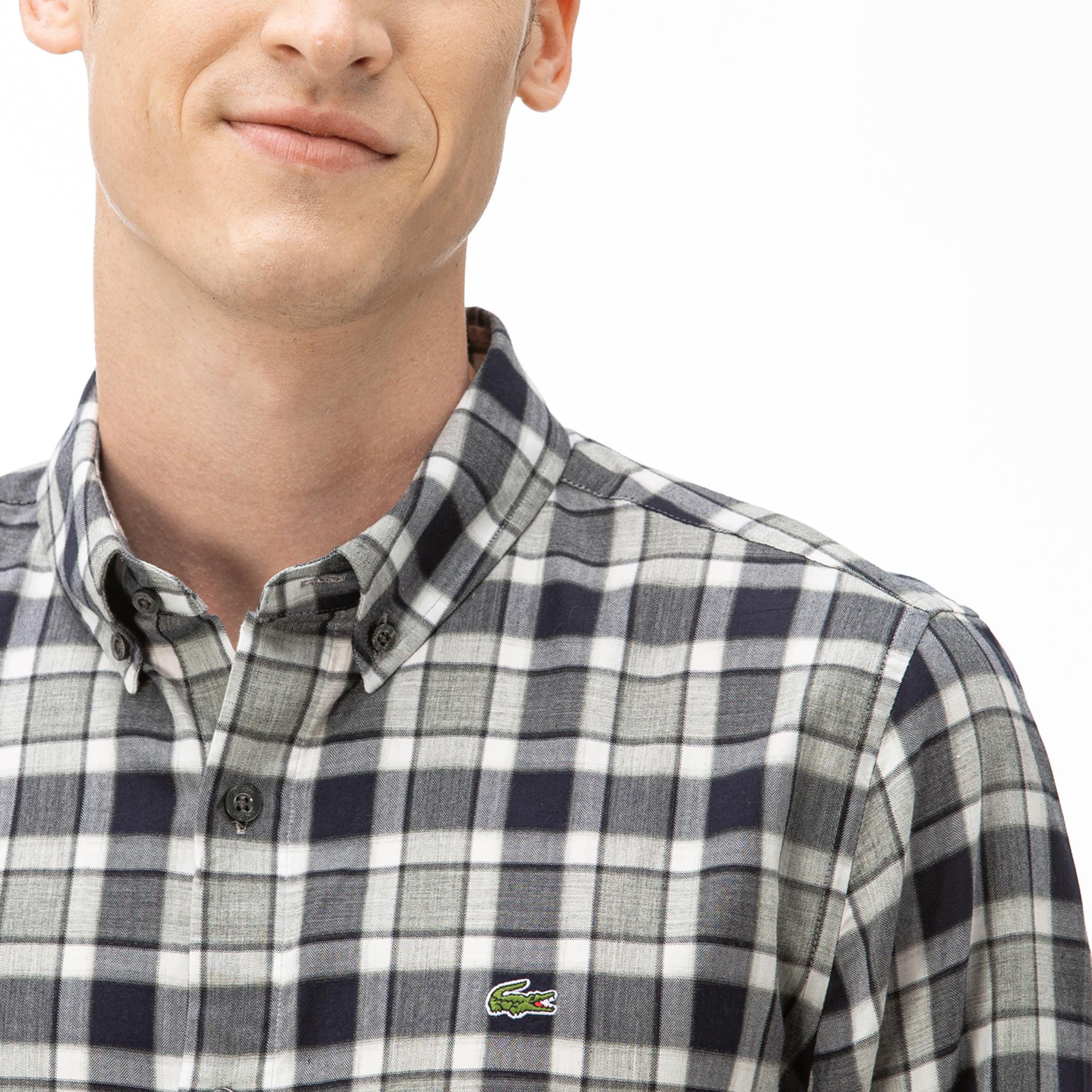 lacoste woven shirts