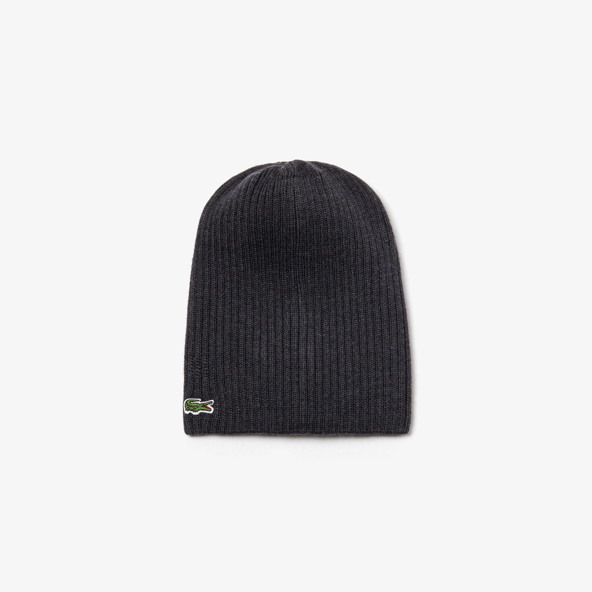 Lacoste Men's Ribbed Wool Beanie RB3504 | Lacoste