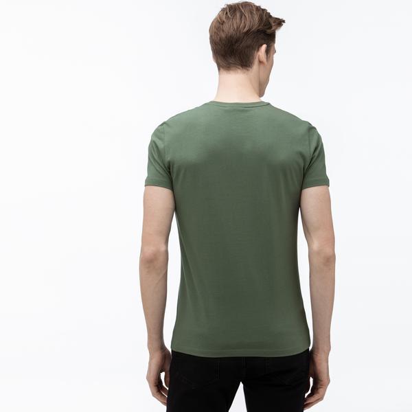 Lacoste T-Shirt Men's with round  Crew Neck