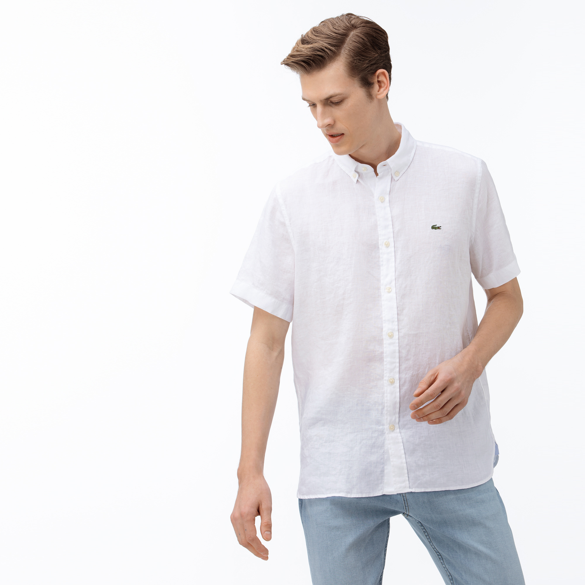 lacoste linen short sleeve shirt,Save up to 19%,www.ilcascinone.com