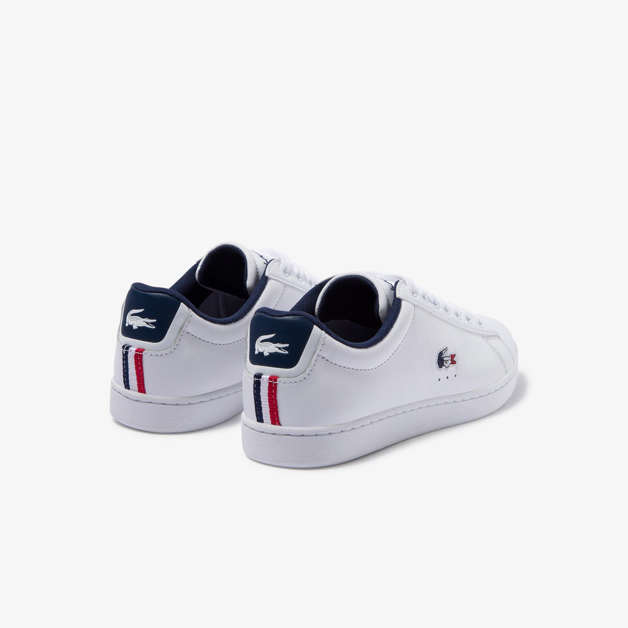 Lacoste Women's Carnaby Evo Tricolore Leather and Synthetic Trainers ...