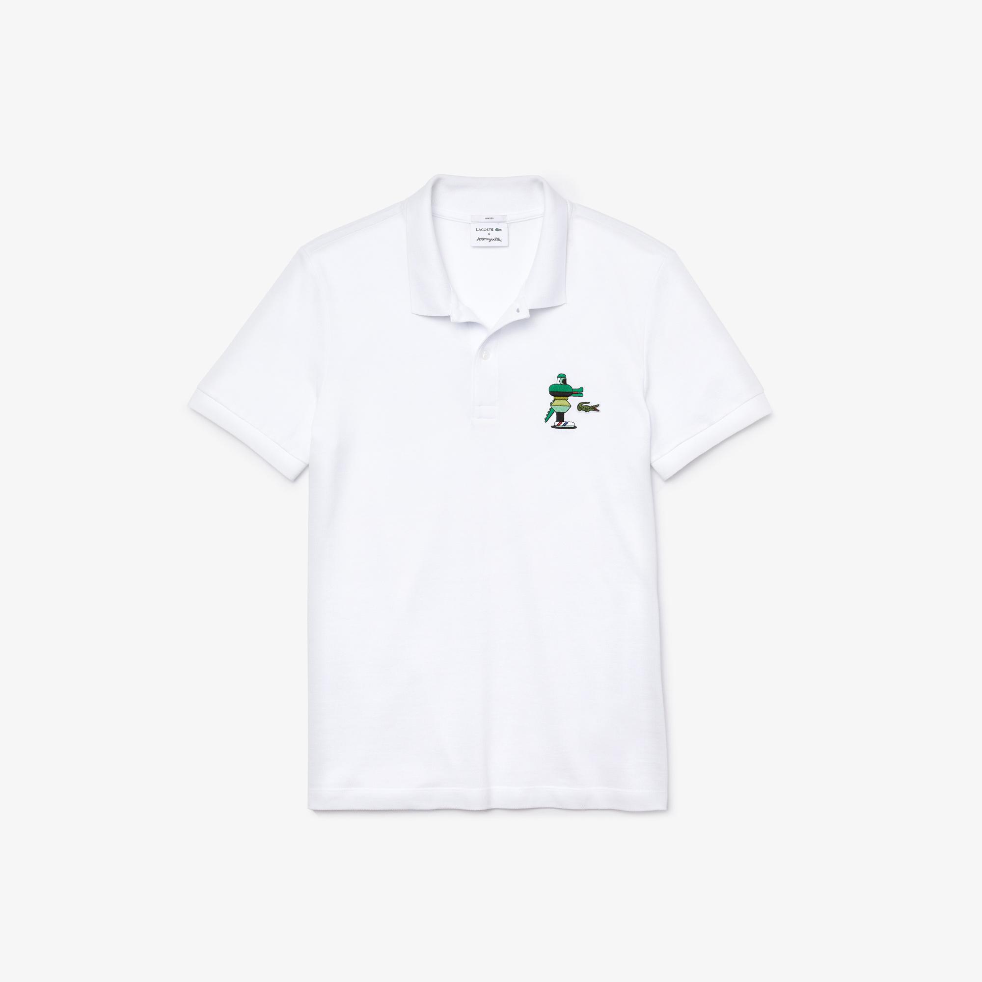 Lacoste Unisex x Jeremyville Design Classic Fit Polo Shirt PH0409 | Lacoste
