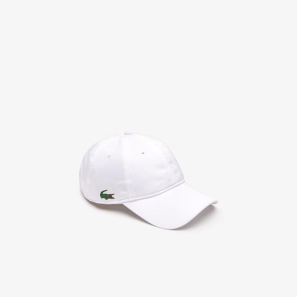 Lacoste Men's sporty cap 
In One Color Diamond Weave Taffeta