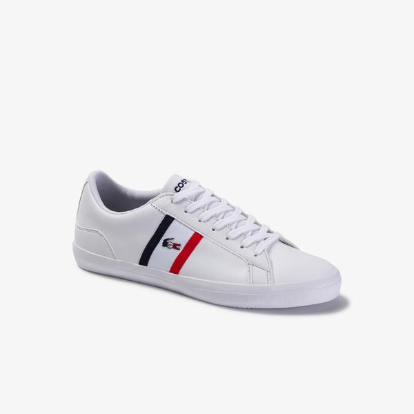 Lacoste Men's Lerond Tricolore Leather and Synthetic Trainers