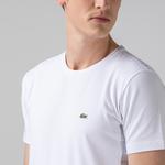 Lacoste Men's T-shirt  in patterns with round neckline
