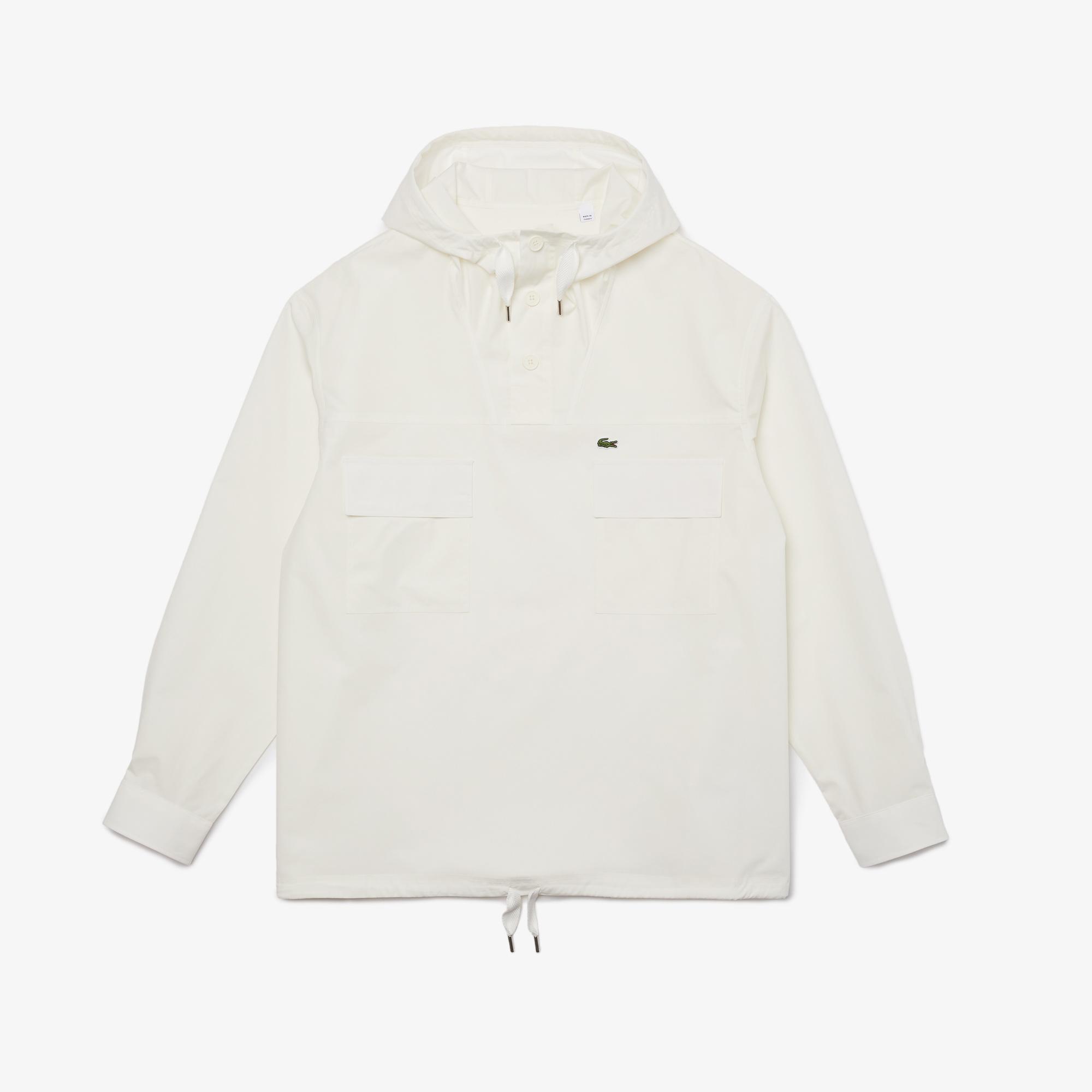 Lacoste Men's rainproof Shirt outer from canvas with hood CH0953 | Lacoste
