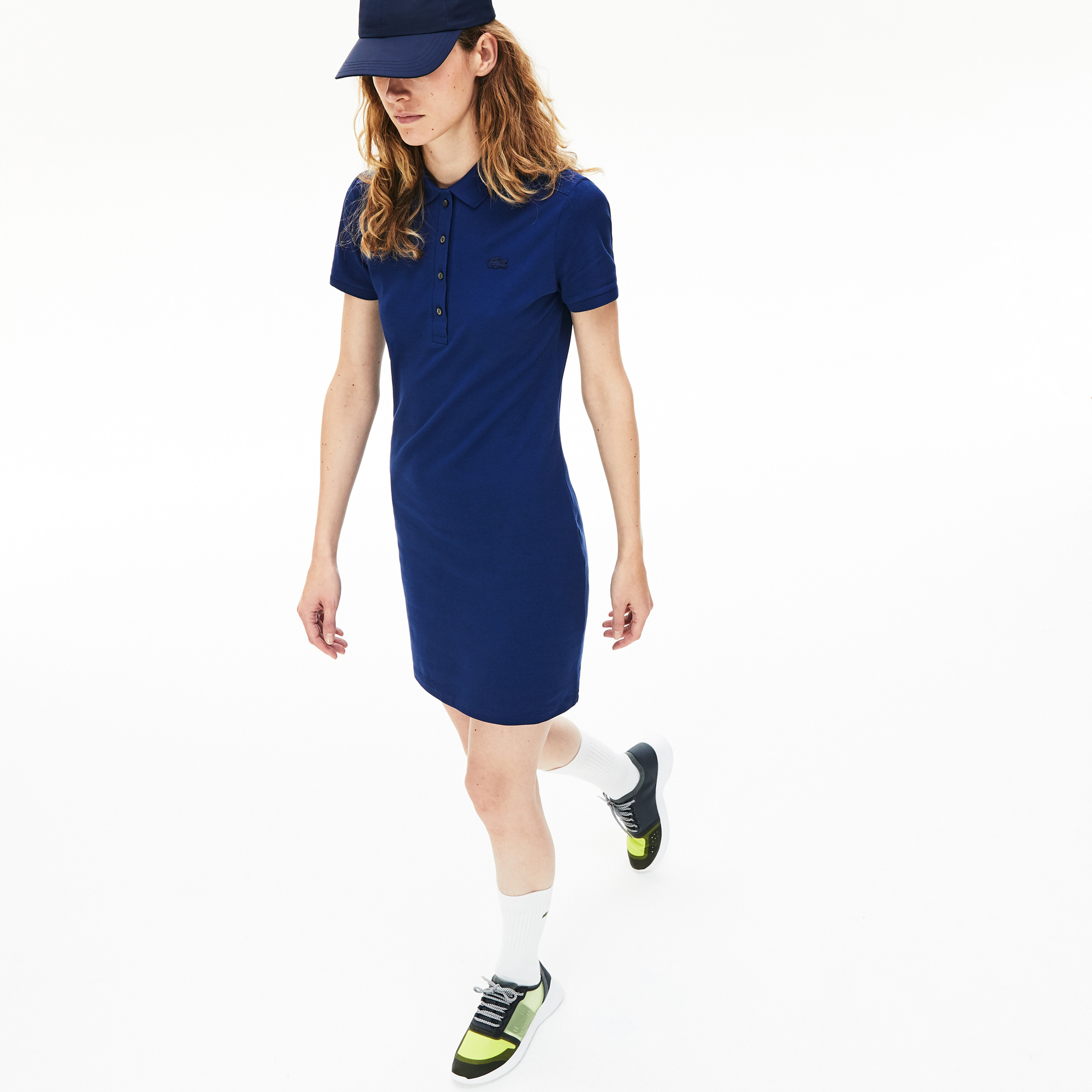 Lacoste Women's Stretch Cotton Piqué Polo Dress EF5473 | Lacoste