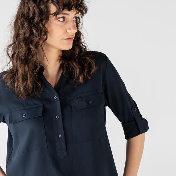 Lacoste women woven Shirt with long sleeves