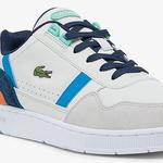 Lacoste Women's T-Clip Leather and Suede Sneakers