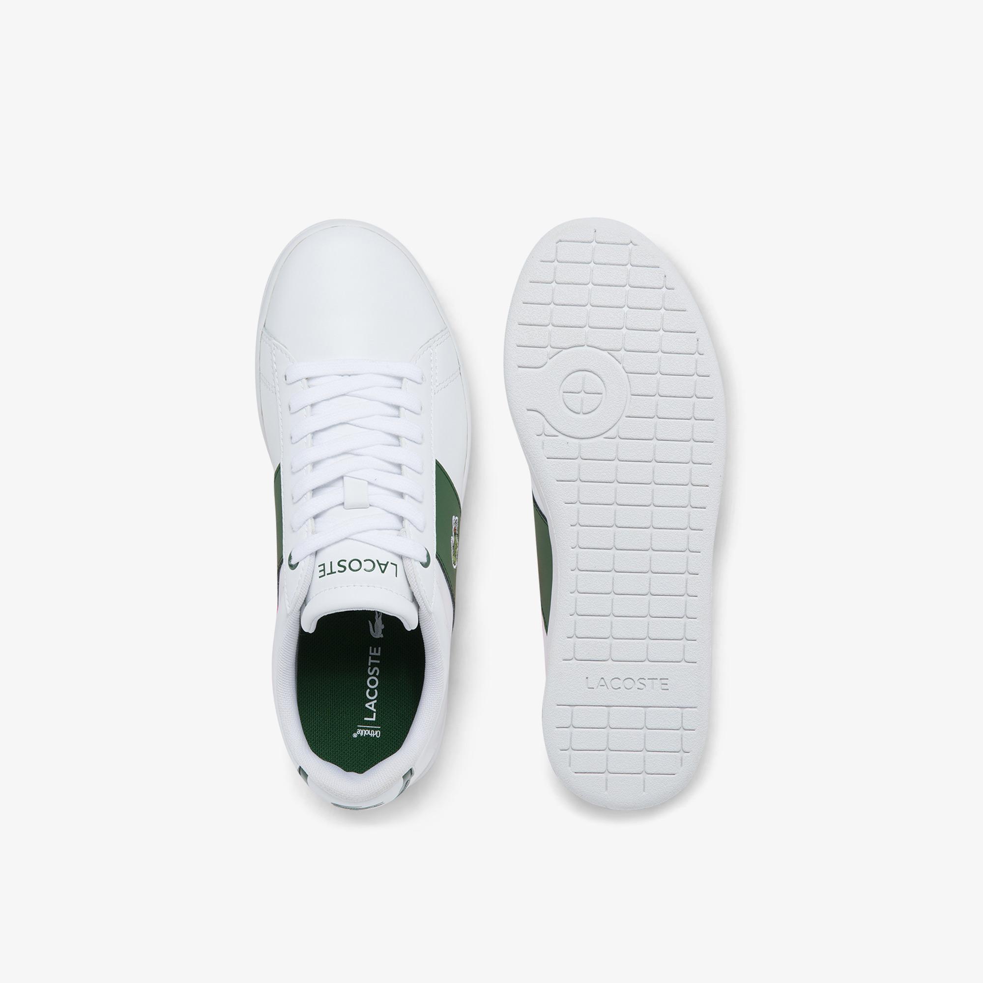 Lacoste Women's Carnaby Evo Leather Contrast Quarter Sneakers