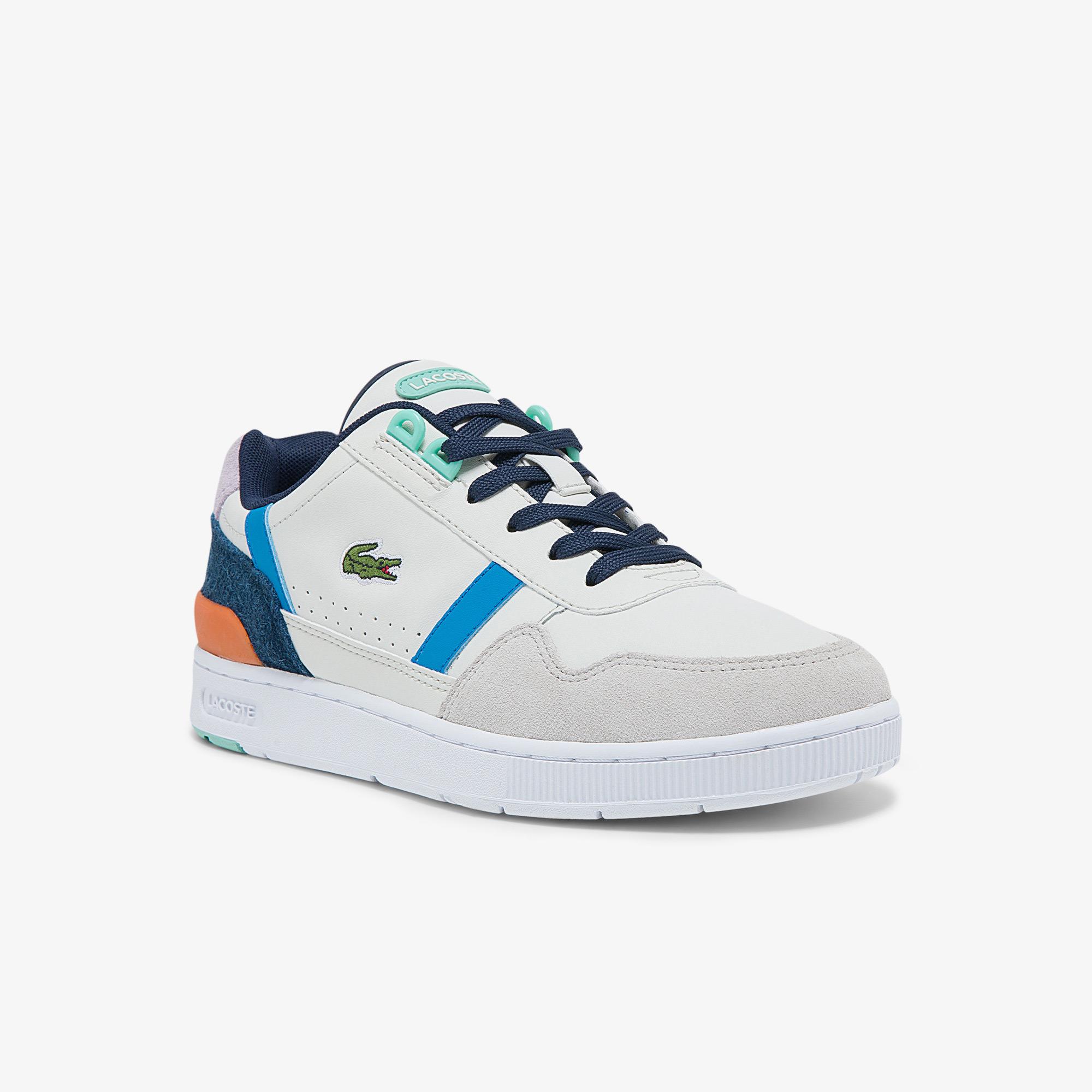 Lacoste Women's T-Clip Leather and Suede Sneakers