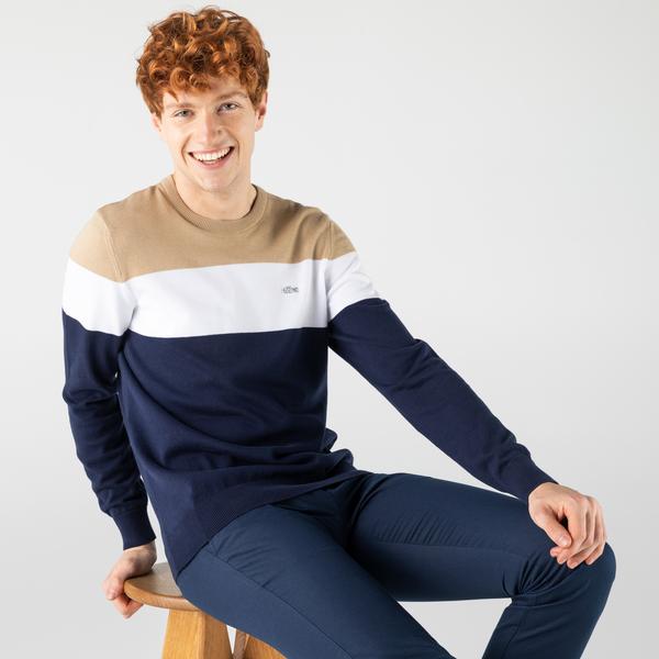 Lacoste Men's Knit from cotton organic with round neckline