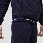 Lacoste Men's hoodie frotte with a zipper Longue
