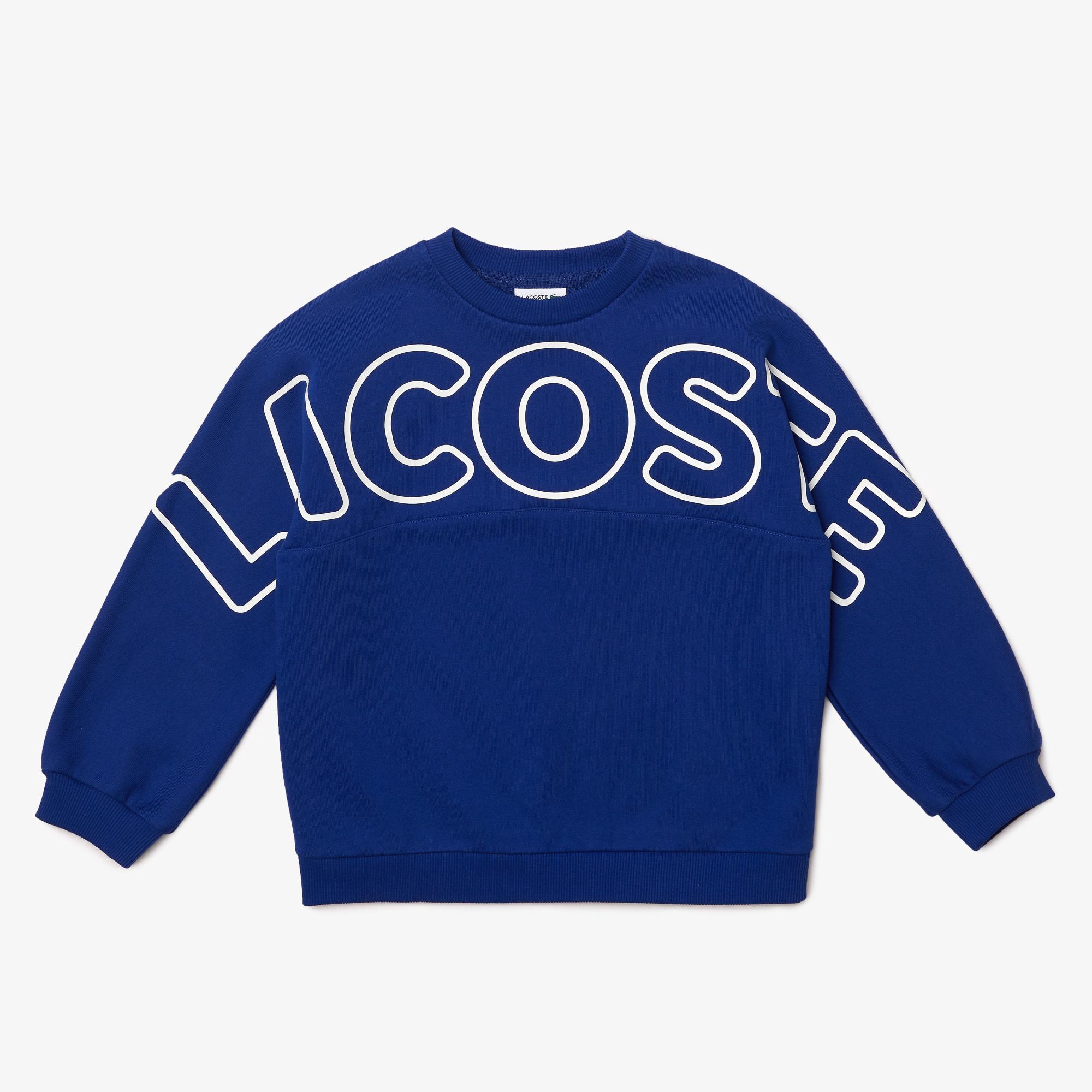 Boys’ Lacoste Lettered Fleece Sweatshirt