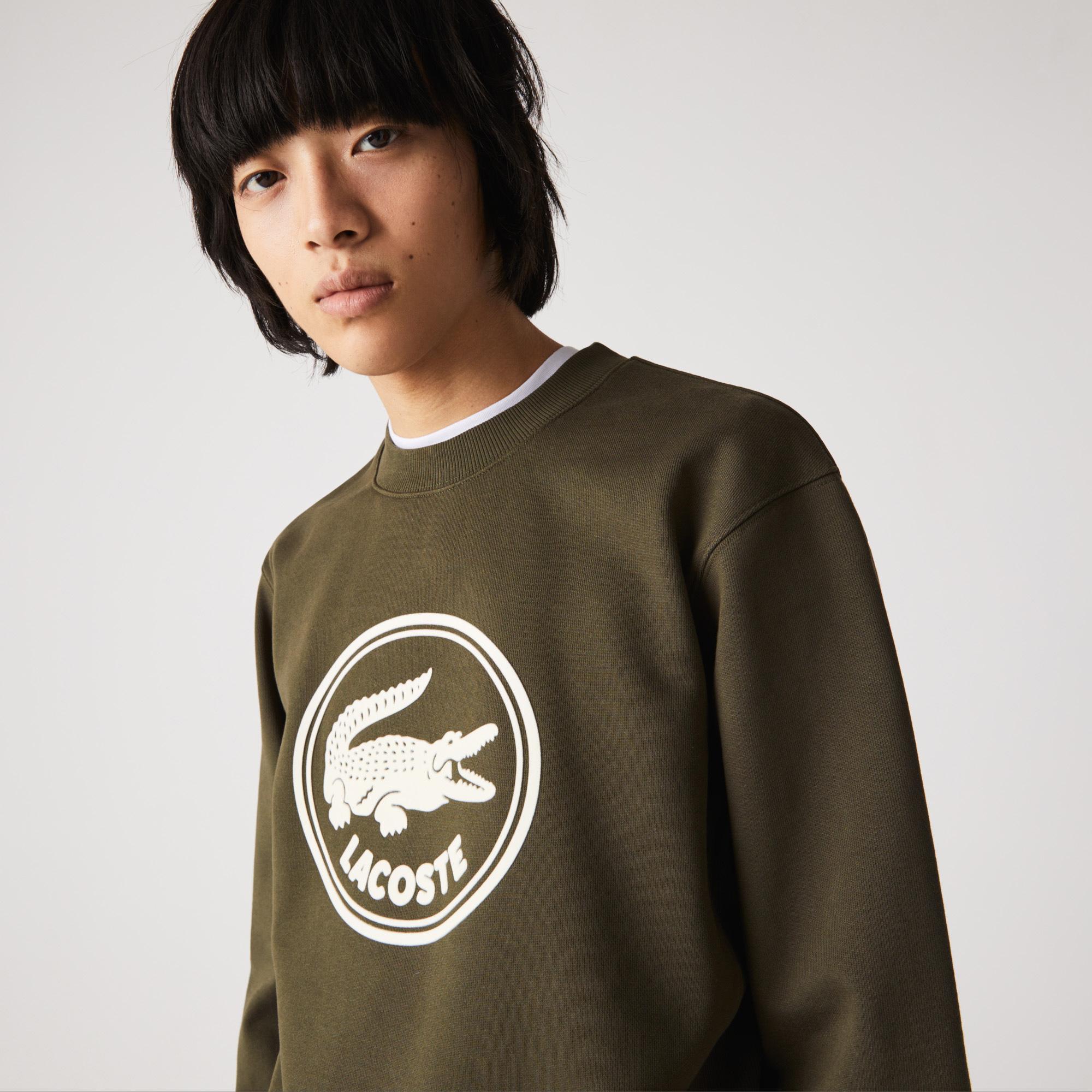 Lacoste hoodie unisex from organic polaru cotton, logo 3D