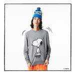 Lacoste x Peanuts hoodie unisex from organic cotton with round neckline