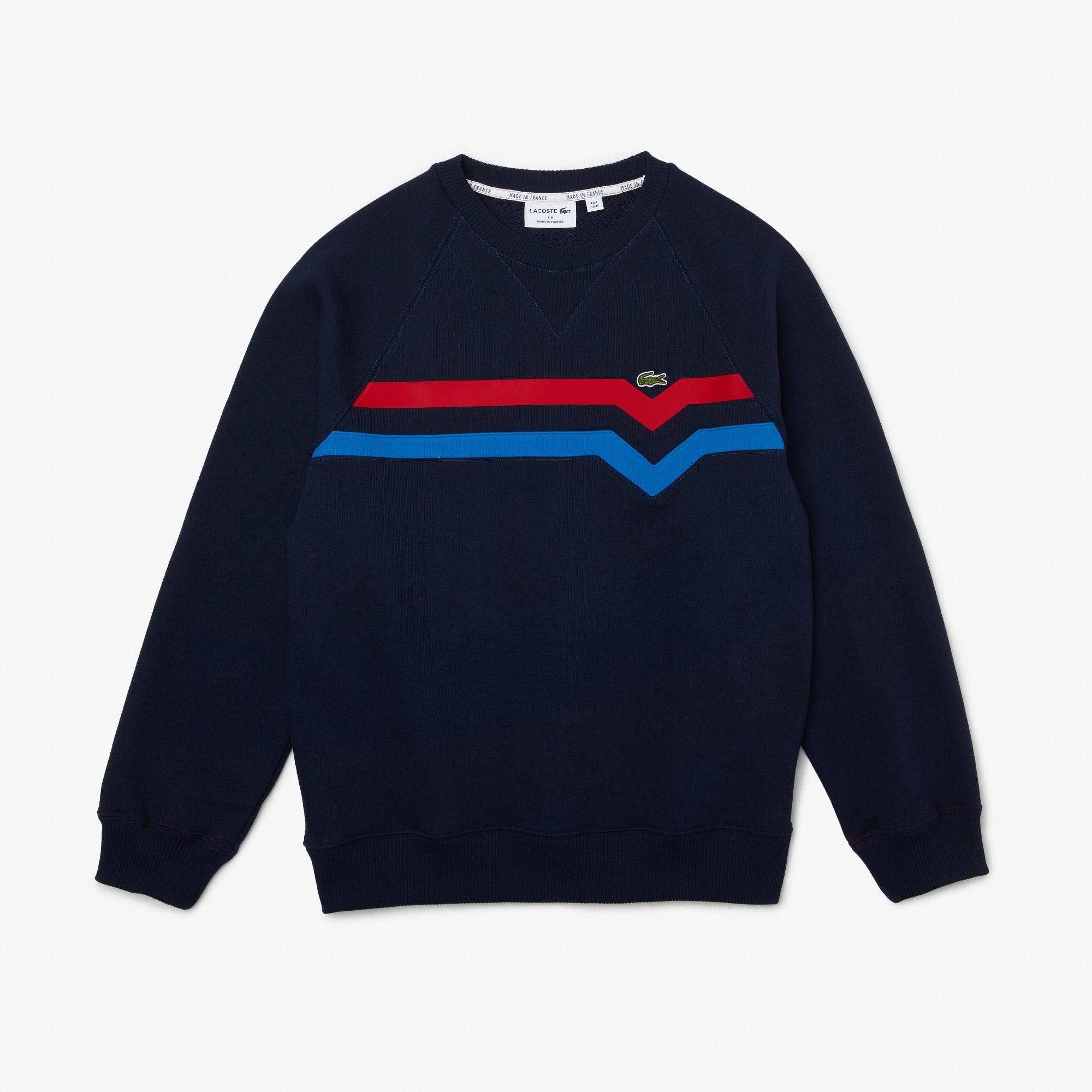 Lacoste Men’s Made in France Colorblock Fleece Loose Fit Sweatshirt
