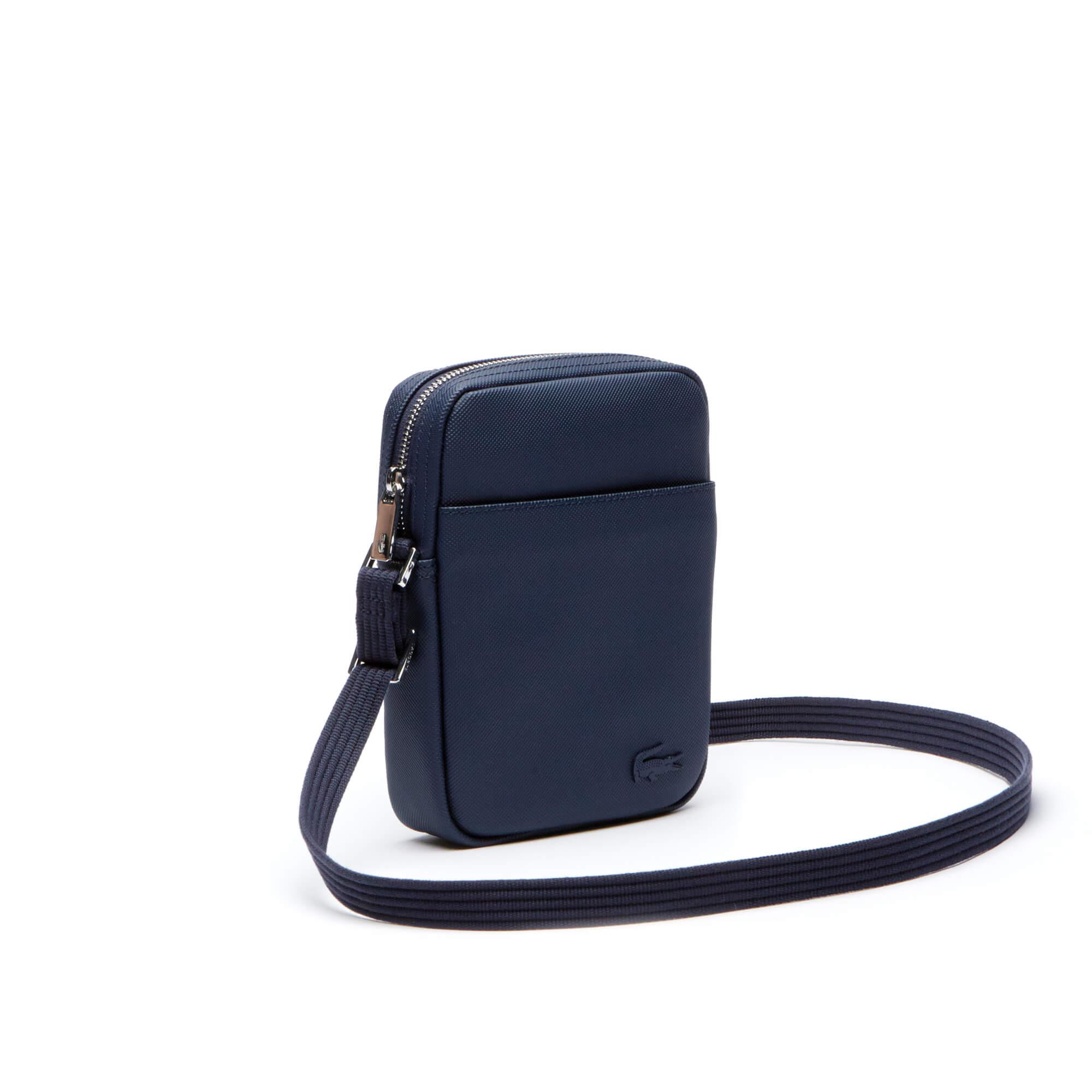 Lacoste Men's Classic Petit Piqué Vertical Zip Bag