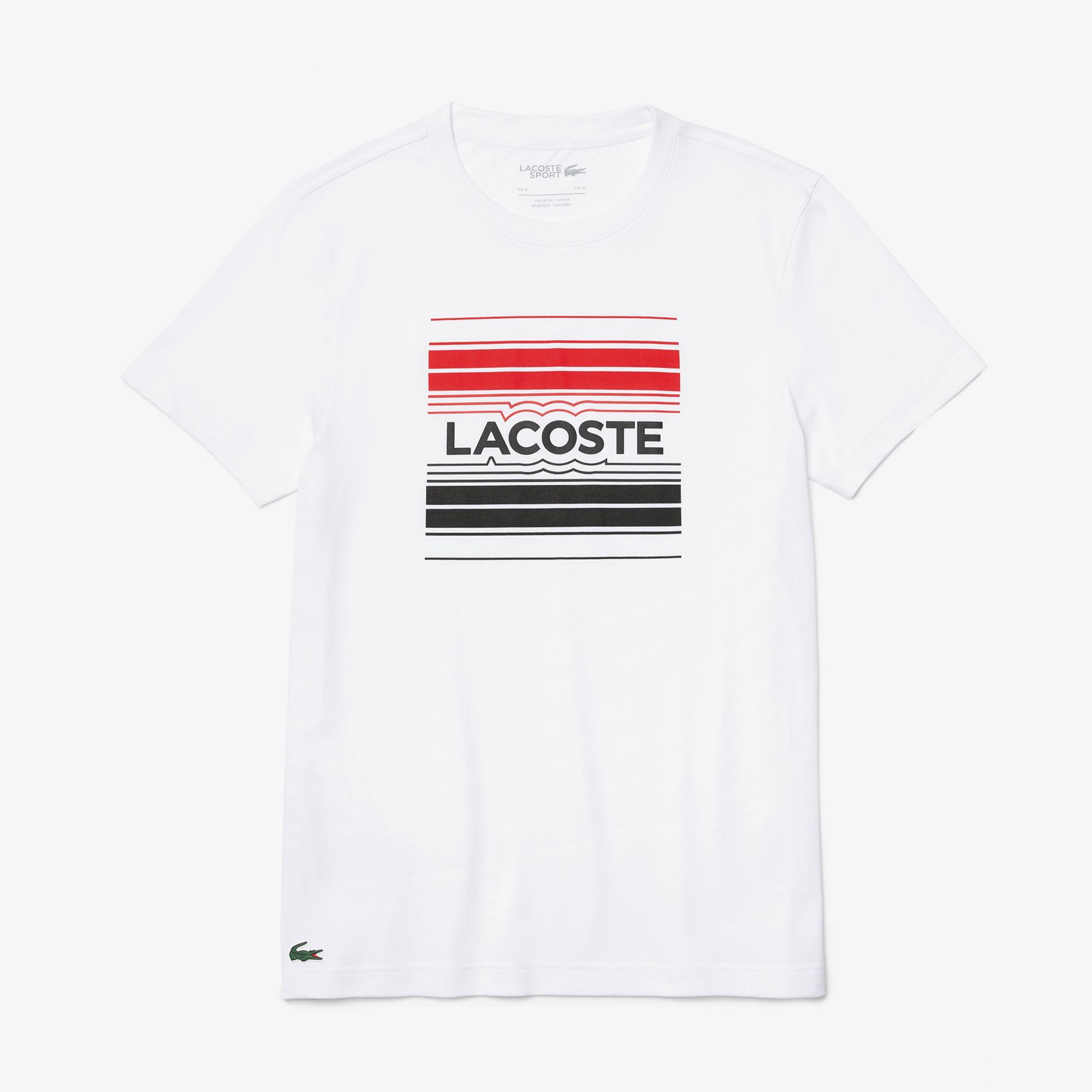Lacoste Men's  SPORT Stylized Logo Print Organic Cotton T-shirt