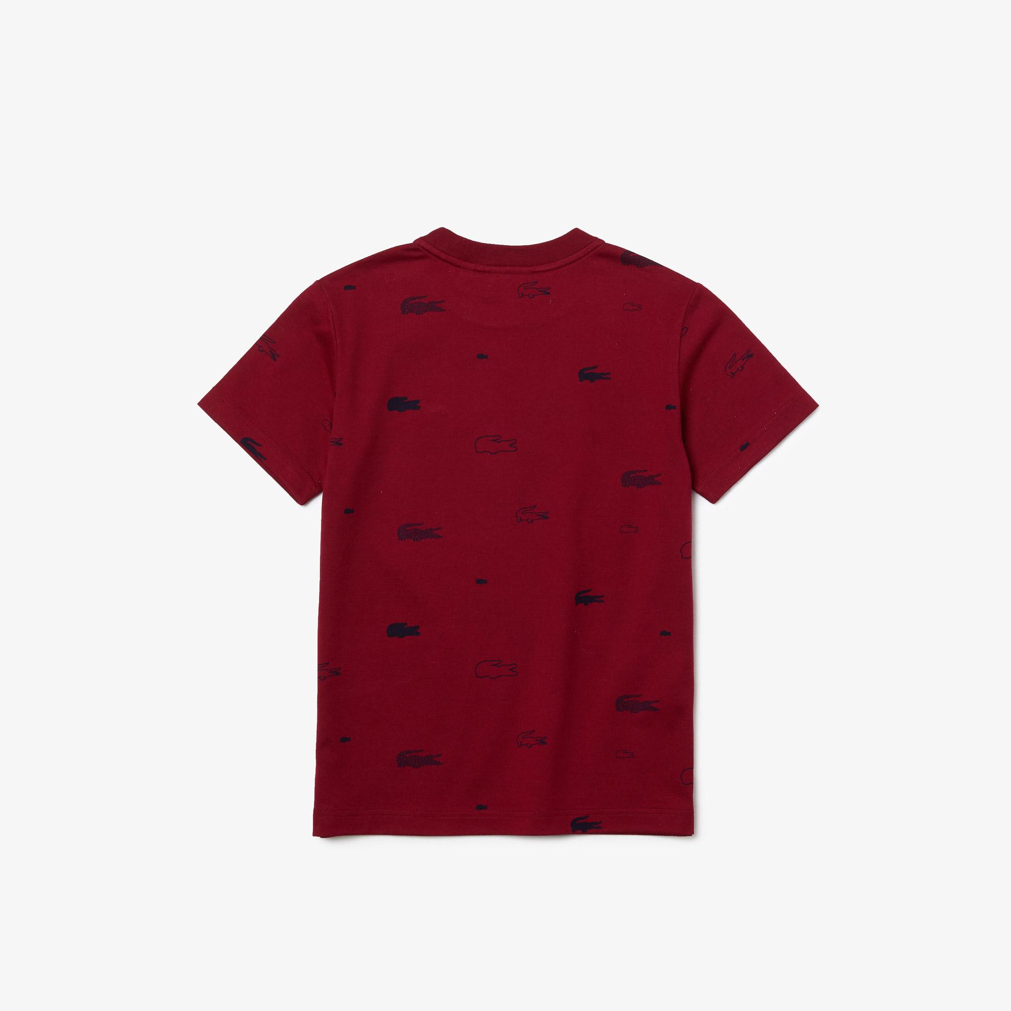 Lacoste Boys' Made In France Print Organic Cotton T-Shirt