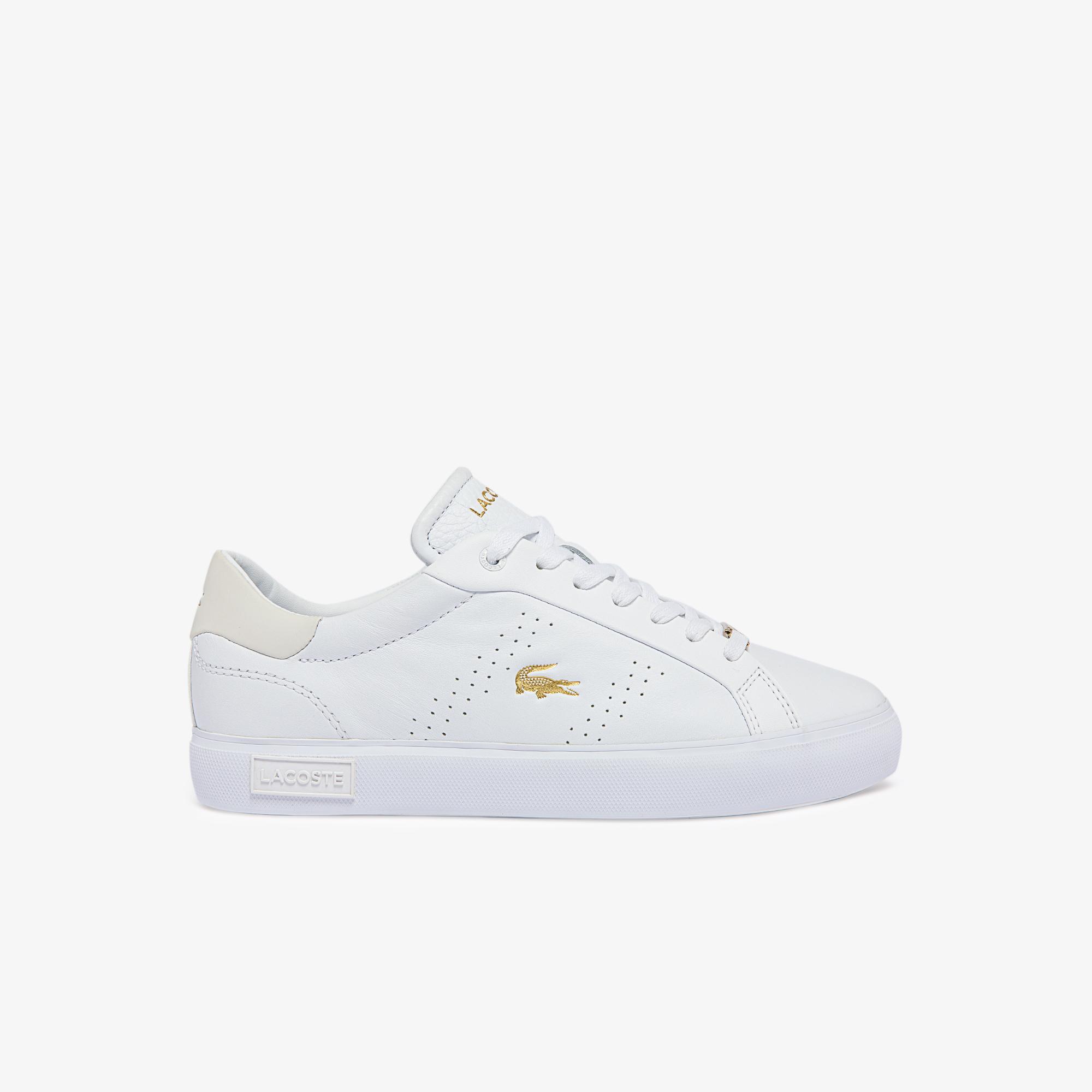 Lacoste Women's Powercourt 2.0 Leather Tonal Trainers