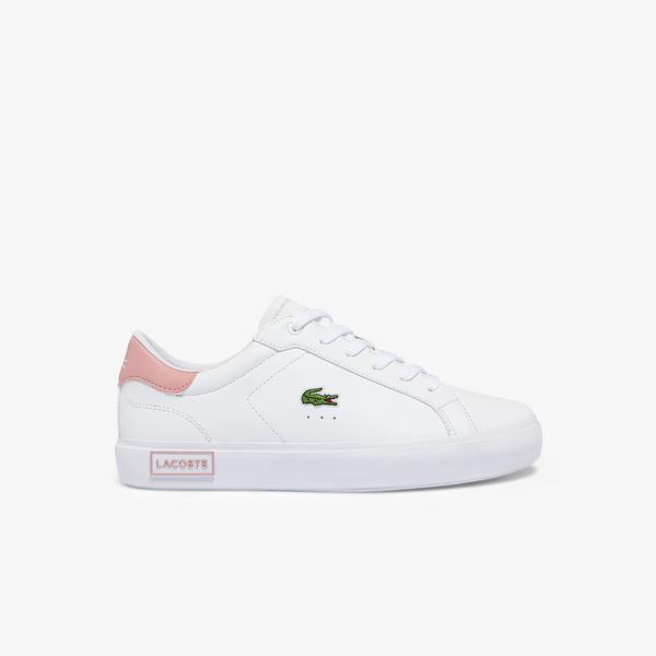 Lacoste Juniors' Powercourt Synthetic Trainers
