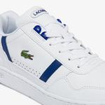 Lacoste Men's T-Clip Leather and Synthetic Trainers