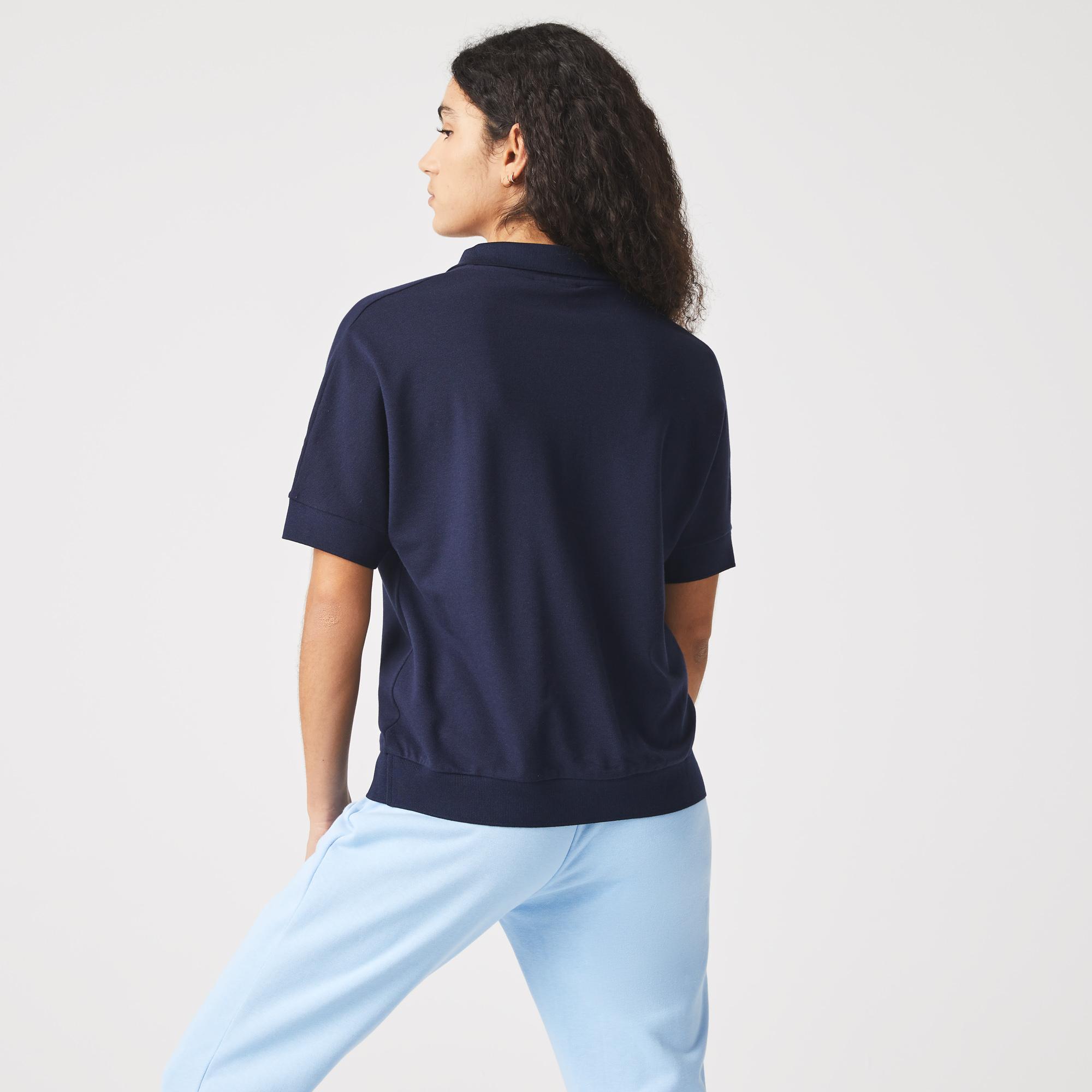 Lacoste Women's  Loose fit Flowy Piqué Polo Shirt