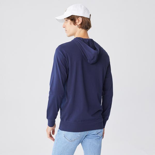 Lacoste Men's cotton hoodie with hood