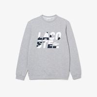 Lacoste Men's Regular Fit Print Cotton Fleece SweatshirtCCA