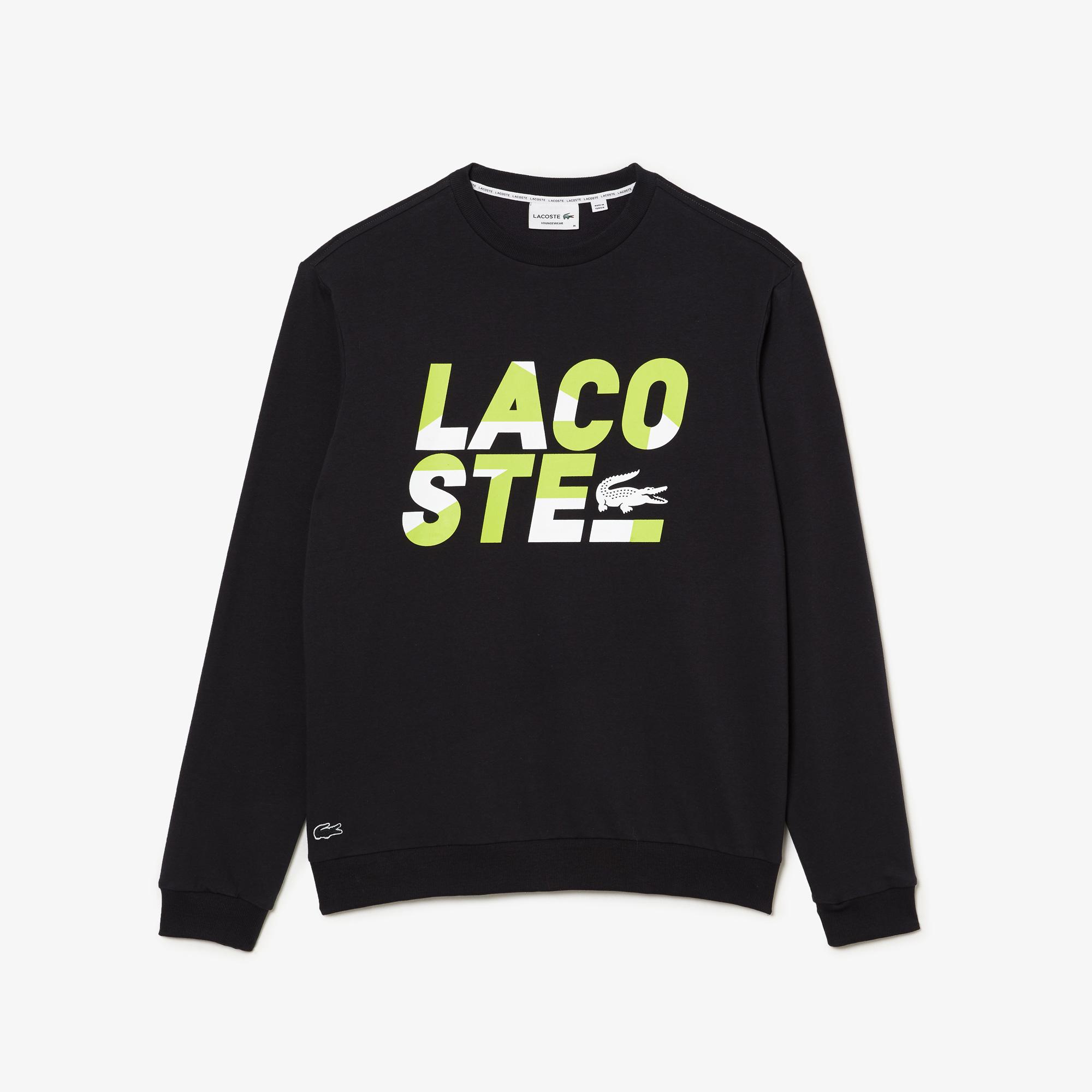 Lacoste Men's Regular Fit Print Cotton Fleece Sweatshirt