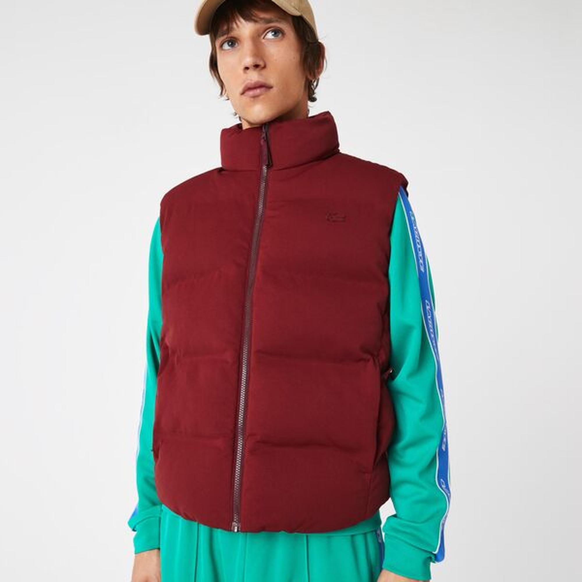 Lacoste Men's Fold Away Hood Short Vest Jacket