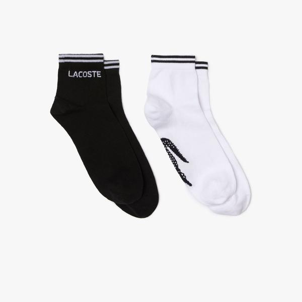 Lacoste  Unisex SPORT Nízke bavlnené ponožky 2-balenie