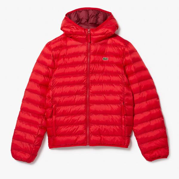 Lacoste Men's  Quilted Hooded Short Jacket