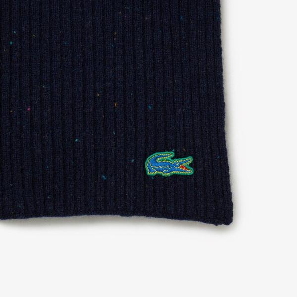 Lacoste Unisex  Speckled Wool Scarf