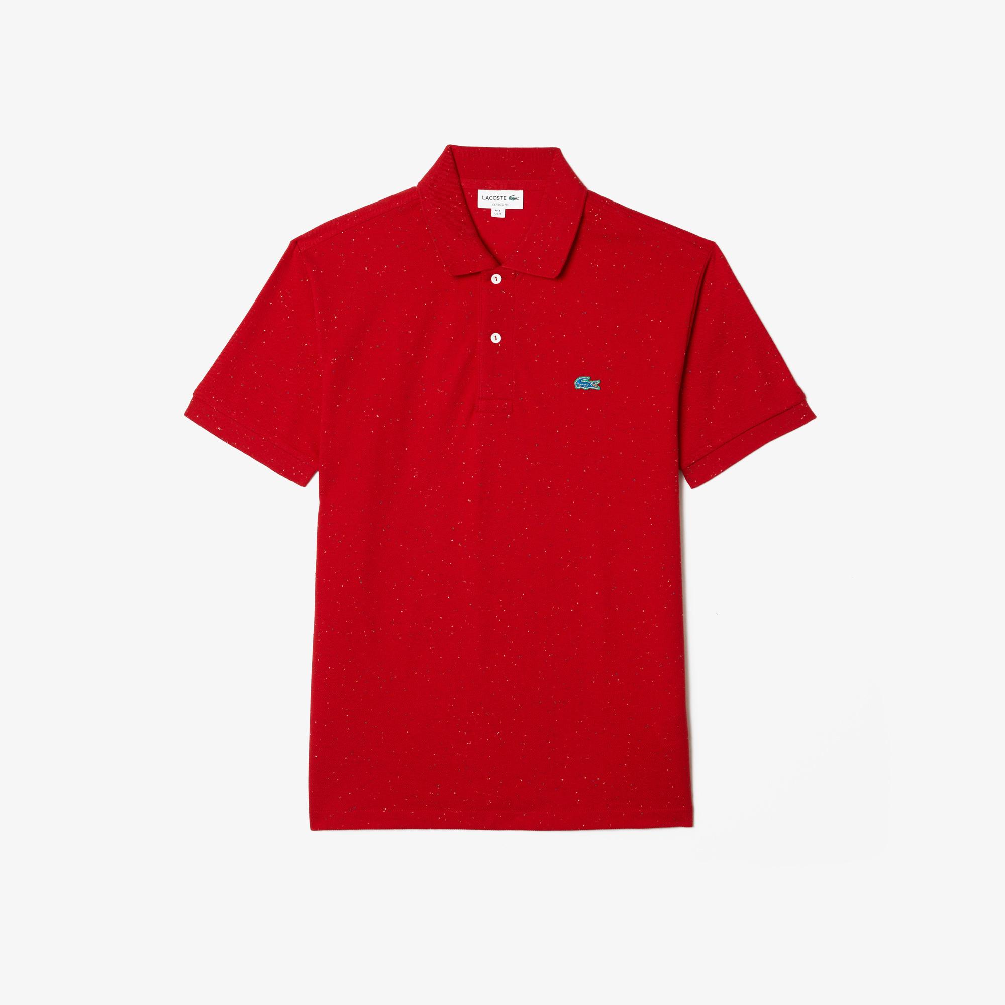 Lacoste Men's Classic Fit Speckled Print Cotton Piqué Polo Shirt