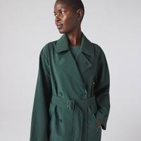 Lacoste Women's  Two-Ply Piqué Oversised Trench CoatR89
