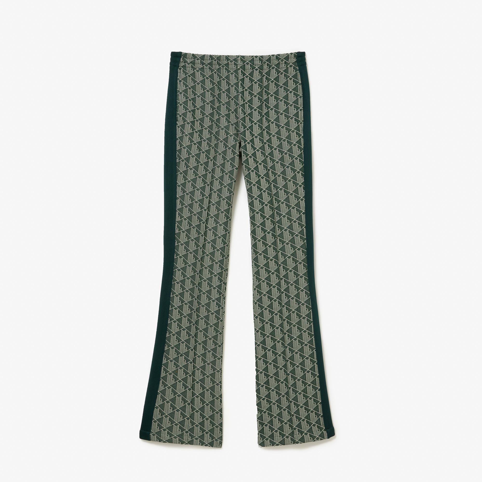 Dámske teplákové nohavice Lacoste s monogramovou potlačou