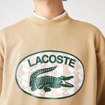 Lacoste Men's Loose Fit Branded Monogram Print Sweatshirt
