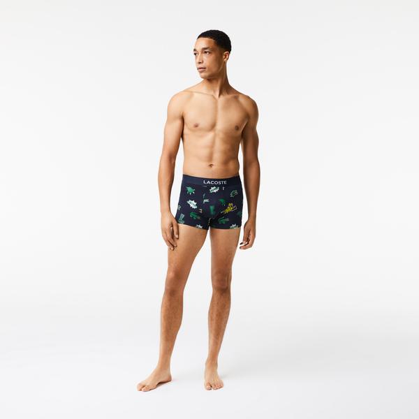 Lacoste Men's  Holiday Organic Cotton Trunks