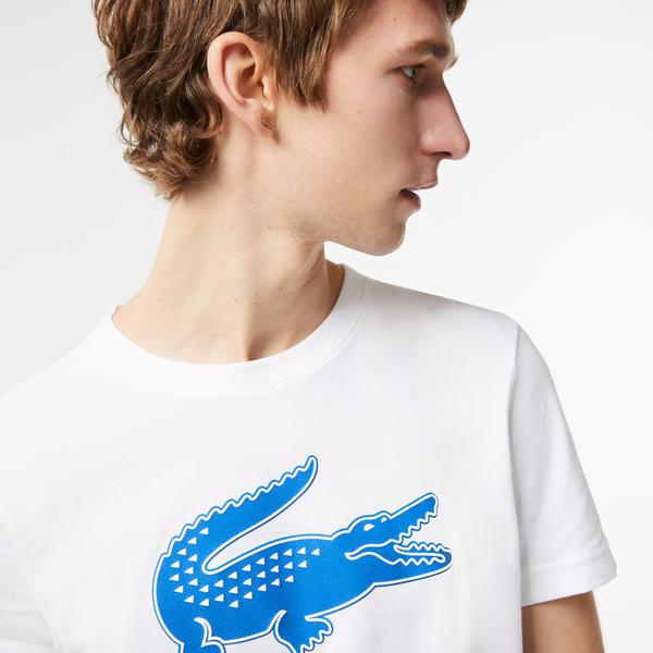 Lacoste pánske tričko SPORT s 3D potlačou Crocodile Priedušná tkanina